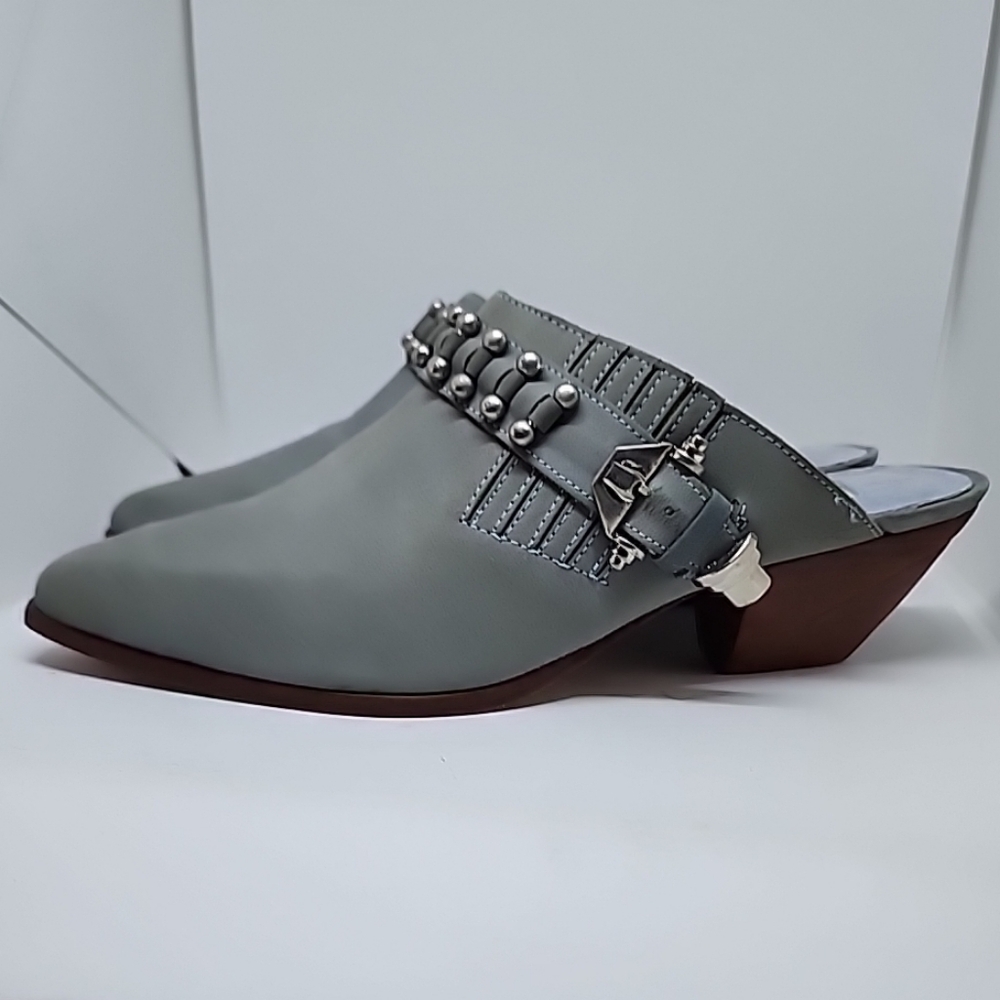 Circle G by Corral Western Gray Studded Women's Mules
